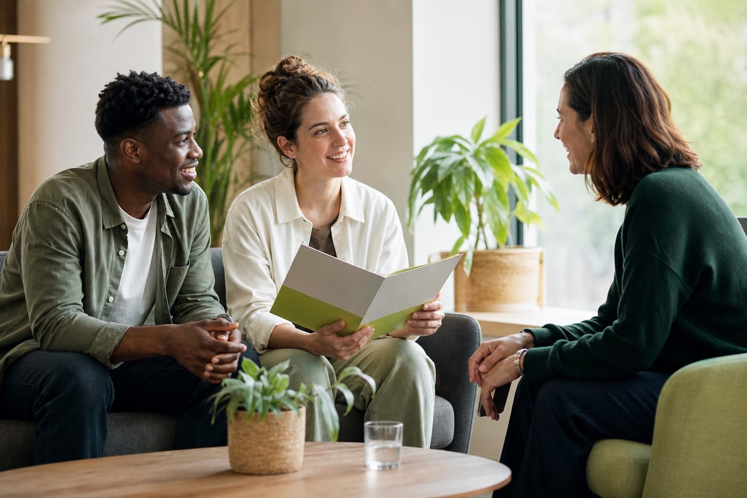Une équipe échange autour de son avantage logement